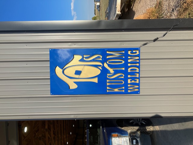 Custom metal sign fabrication