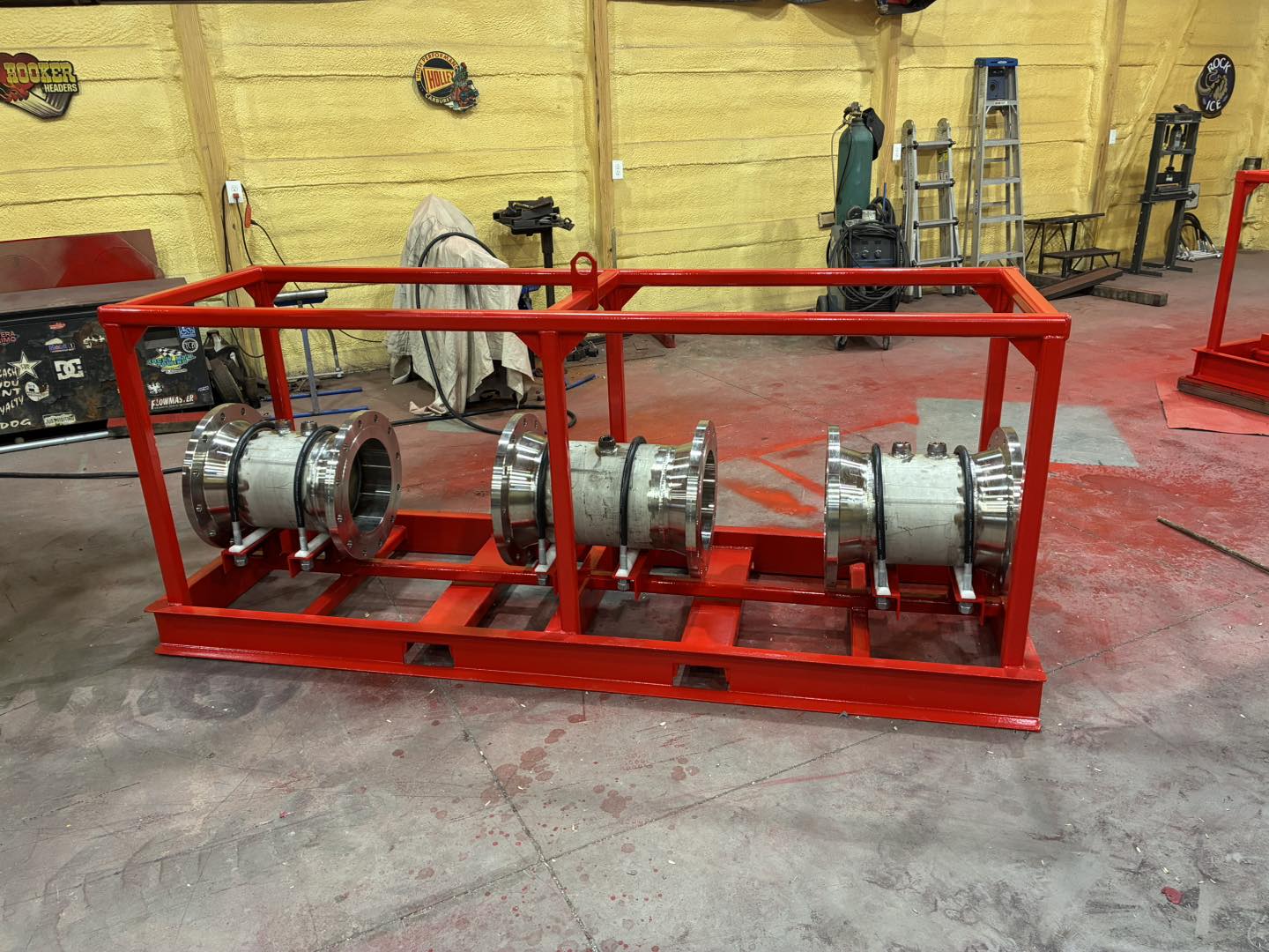 Custom steel frame and axle assemblies