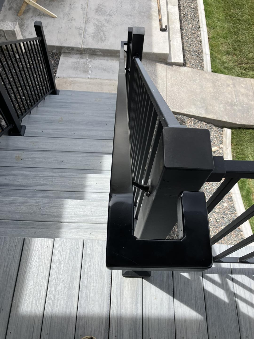 Custom deck handrail fabrication